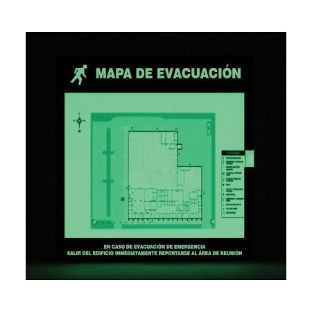 EMERGENCY EVACUATION SIGNS MAP SHDTA204